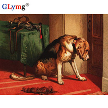 5D Diy Diamond Painting Cross Stitch Victorian Bloodhound Mastiff Dog Animal Diamond Embroidery Full Drill European Home Decor 2024 - buy cheap