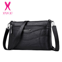 Yanxi 2018 mulheres bolsa de mão design pu couro crossbody bolsa mensageiro pequena bolsa de ombro estilingue bolsa feminina 2024 - compre barato