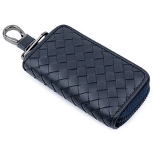 Sheep Skin Knitting Unisex Universal Key Pouch Zipper Purse Card Wallets 2019 Genuine Leather Multi-function Key Housekeepers 2024 - buy cheap