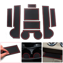 For Mitsubishi Lancer EX 2010-2015 Anti-Slip Mat Car Door Groove Slot Latex Non-Slip Mat Interior Cup Cushion Car-Styling 8pcs 2024 - buy cheap