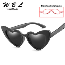 WarBLade New product Kids Polarized Sunglasses Children Heart Sun Glasses Girls Boys Silicone UV400 Child Mirror Baby Eyewear Ga 2024 - buy cheap