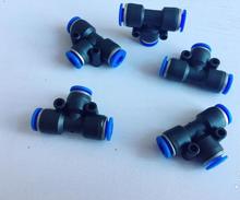 5pcs Pneumatic pipe connector plastic quick insert quick connector T three-way PE-4 PE-6 PE-8 PE-10 PE-12 PE-14 PE-16 2024 - buy cheap