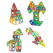 Conjunto de blocos magnéticos de construção, 60 peças, grande, projetor para crianças, brinquedos educativos para crianças 2024 - compre barato