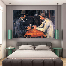 Card Players Paul Cezanne Oil Painting on Canvas Posters And Prints Wall Art Picture For Living Room Scandinavian Cuadros Decor 2024 - buy cheap