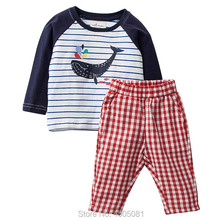 New 2020 Baby Boy Clothes Set Brand Quality 100% Combed Cotton Kids tshirt Pants 2pc Children Clothing Set Casual Bebe Boys Sets 2024 - buy cheap