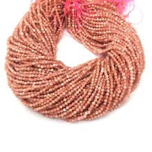 Tiny Rhodocrosite Micro Faceted Beads 2 3 4mm Natural Salmon Pink Round Rhodonite Gem stone Small Beads 15.5"strand 2024 - buy cheap