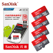 Карта памяти Sandisk Class10 Micro SD, 64 ГБ, 128 ГБ, TF-карта, 16 ГБ, 32 ГБ, SDHC, SDXC, до 100 МБ/с./с, оригинальная флеш-карта Microsd 2024 - купить недорого