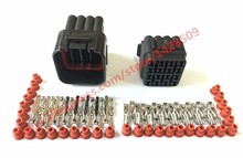 KET 10 Sets Kit 16 Pin Female And Male Waterproof Electrical Wire Connector Plug Socket Auto Connectors 6188-0353 6181-6457 2024 - buy cheap