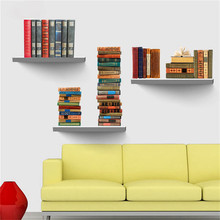 Removable DIY 3D Wall Sticker Creative Bookshelf Book Wallpaper for Living Room Bedroom Children Room Mural Decals 50 * 70cm 2024 - buy cheap