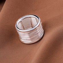 Оптовая продажа, посеребренное кольцо, серебряные модные ювелирные изделия, круговой блестящий/hgrapxya gueaplla LQ-R561 2024 - купить недорого