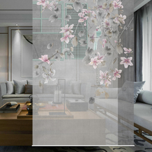 Paneles de pared translúcidos Biombo, cortina colgante para porche, partición suave, elegante, Guabing para entrada de sala de estar, 120cm x 200cm 2024 - compra barato