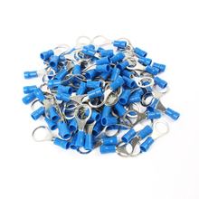 100PCS RV2-3 RV2-4 RV2-5 Blue Ring insulated terminal Cable Wire Connector suit 1.5-2.5mm cable Crimp Terminal 2024 - buy cheap