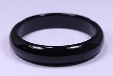 Pulsera de JADE negro y jadeíta, brazalete de color negro, muy fino y raro, 68MM 2024 - compra barato