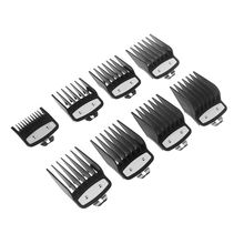 8pcs Professional Cutting Guide Comb for Hair Cutting with Metal Clip Black Hairdressing Hair Styling Tools 2024 - buy cheap