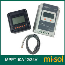 Tracer MPPT солнечный регулятор 10A с дистанционным измерителем, 12/24 в, контроллер солнечного заряда 10A, новый 2024 - купить недорого
