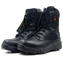 Мужские ботинки для активного отдыха, профессиональные военные тактические ботинки для пустыни, кожаные носимые дышащие спортивные армейские ботинки с высоким верхом 2024 - купить недорого