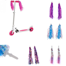 Детские декоративные ленты для велосипеда, декоративные ленты для руля скутера, цветные ленты, Аксессуары для переноски ребенка, 5 цветов 2024 - купить недорого