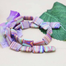 13*18mm Hot sale Flower Stripe Turkey Stone loose beads For Bracelet Necklace Jewelry making design wholesale 15inch Girls Gifts 2024 - buy cheap