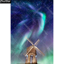 Full Square 5D DIY Diamond Painting "Wind tower" Embroidery Cross Stitch Mosaic Home Decor Gift      CJ30 2024 - buy cheap