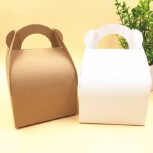 20pcs/lot Kraft Wedding Party Favors Gift Boxes Blank Chocolates/Cake/Handmade Food/Candy Box 10x10x14.5cm Paper Storage Boxes 2024 - buy cheap