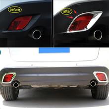 Yimaautotrims ABS Chrome Rear Bumper Fog Lamp Lights Frame Cover Trim 2 Pcs Fit For Mazda CX5 CX-5 2013 2014 2015 2016 2024 - buy cheap