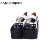 Angelic imprint handmade woman mori girl lolita cosplay shoes lady high wedges heels pumps women princess dress party shoes 9621 2024 - buy cheap