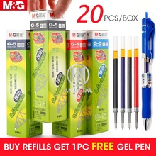 M & G-recambio de pluma de Gel retráctil para escuela y oficina, recambios de tinta de 0,5mm para bolígrafos de Gel, material de papelería, K35, GP1008 2024 - compra barato