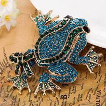 Big Size Frog Brooches Brand Vintage Brooch Men Jewelry Fashion Rhinestone Broches Broaches Women Fine Wedding Pin Broche 2024 - buy cheap