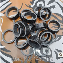 10pcs 10mm Road bicycle 3K full carbon fibre headset washer Mountain bike headset carbon washer stem spacers MTB parts Free ship 2024 - buy cheap