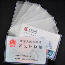 10Pcs Travel Ticket Holders Waterproof Protect Bags Transparent Frosted PVC Business ID Cards Note Covers Holder Cases 2024 - buy cheap
