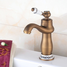 L16185 - Luxury Brass Basin Tap Bronze Color Deck Mounted Basin Faucet 2024 - купить недорого