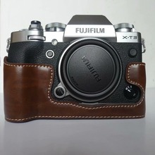 Funda de cámara para Fufijilm X-T3, XT3, X-T2, XT2, XT1, XT4, XT-4, juego de Funda de cuero sintético con apertura de batería, envío gratis 2024 - compra barato