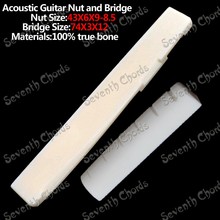 Folk guitar bone bridge wood guitar upper violin nut 43*6*9-8.5MM lower string bridge 74*3*12MM 2024 - buy cheap