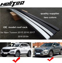 Nova chegada oe rack de teto ferroviário rack de bagagem para hyundai novo tucson 2015-2021, prata & preto, duas escolhas, frete grátis para a ásia 2024 - compre barato