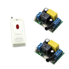 AC 220V Wireless Remote Control Light Switches Remote Power Switch Radio Switch 1CH Relay Receiver + One Button Transmitter 2024 - buy cheap