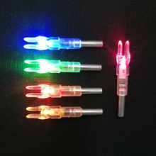 3pcs/6pcs Automatically Lighted Bow String Activated LED Lighted Nock Tails For ID6.2mm Arrow Shaft Hunting Accessories 2024 - buy cheap