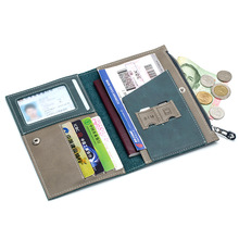 Passport Case Unisex Genuine Leather Multi-function ID Card Holder Men's Travel Wallet Card Bag Zipper Ultra-thin Ticket Holder 2024 - buy cheap