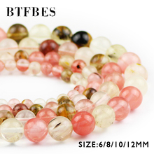 Btfbes-pulseira em formato de melancia, 6/8/10/12mm, contas soltas, para fazer joias, faça você mesmo 2024 - compre barato