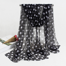 Женский шифоновый шарф с принтом, 50x160 см 2024 - купить недорого
