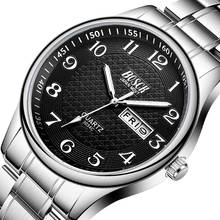 Men's Watch Luxury Full Steel Watches Fashion Quartz Wristwatch Waterproof Date Male Clock Relogio Masculino Relojes Para Hombre 2024 - buy cheap