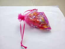50pcs 15*20 Rose Red gift bags for jewelry/wedding/christmas/birthday Organza Bags with handles Packaging Yarn bag 2024 - buy cheap