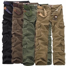 Large Size 40 42 44 New 2016 Men Fashion Military Style Multi Pocket Cargo Pants Casual Straight Long Baggy Overalls Trousers 2024 - buy cheap