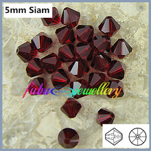 ¡Envío Gratis! 576 unids/lote, AAA China alta calidad 5mm Siam cristal bicono cuentas 2024 - compra barato