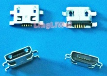 Conector micro usb tipo b fêmea 5pin, conector de entrada tipo b fêmea de 0.8mm, soquete de conectores de carregamento para placa pcb com 10 peças 2024 - compre barato