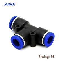 10Pcs 3 Way T shaped Tee Pneumatic PE 4mm to 16mm OD Hose Tube Push In Air Gas Fitting Quick Fittings Connector Adapters 2024 - buy cheap