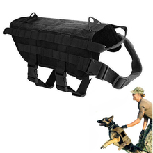 Тактическая Военная нейлоновая система Molle для собак, тренировочный жилет для собак, водонепроницаемая охотничья собачья жилетка, одежда 2024 - купить недорого