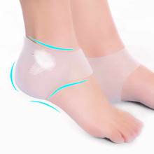 Plantillas protectoras de silicona para el cuidado del pie, calcetines de pedicura, hidratante agrietado para talón trasero, plantillas ortopédicas para la piel, Hallux Valgus, 1 par 2024 - compra barato