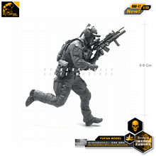 Yufan-Kits de modelos de figuras 1/35, modelo de soldado de resina para sellos americanos modernos, Nai-17 2024 - compra barato