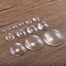 8 10 12 14 16 18 20 25mm Round Flat Back Clear Glass Cabochon Transparent Clear Crystal Cabochon Cameo Supplies For Diy Jewelry 2024 - buy cheap