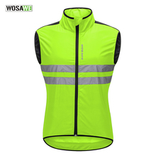 WOSAWE Reflective Cycling Jacket Sleeveless Windproof Breathable Night Riding Safety Vest MTB Road Bike Bicycle Jackets 2024 - buy cheap